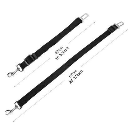 2Pcs Pet Dog Seat Belt Leash Adjustable Pet Dog Cat Safety Leads