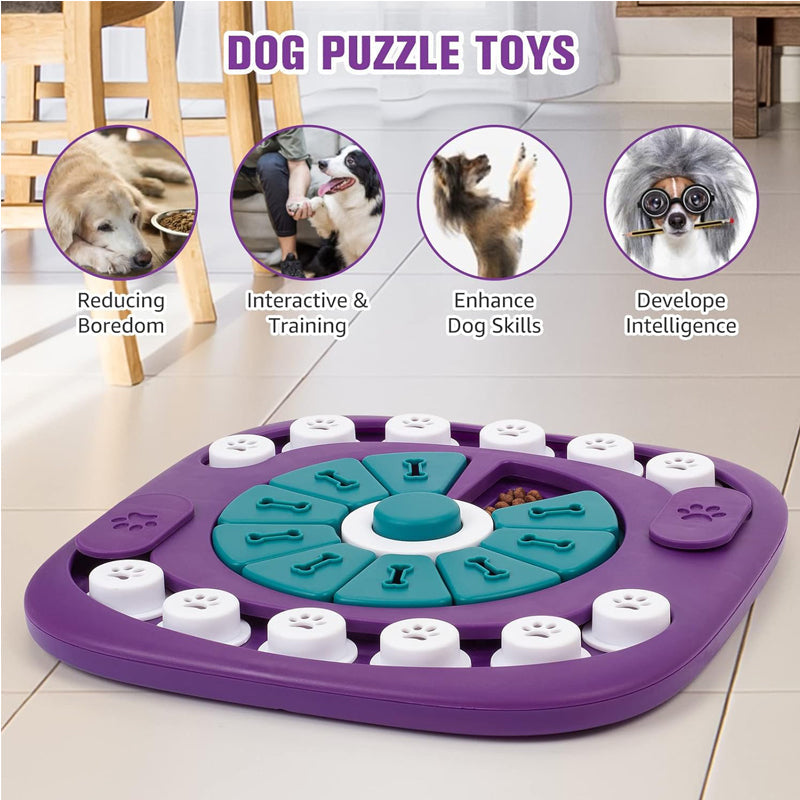 Dog Puzzle Toys, Interactive Treat Puzzle Dog Enrichment Toys For