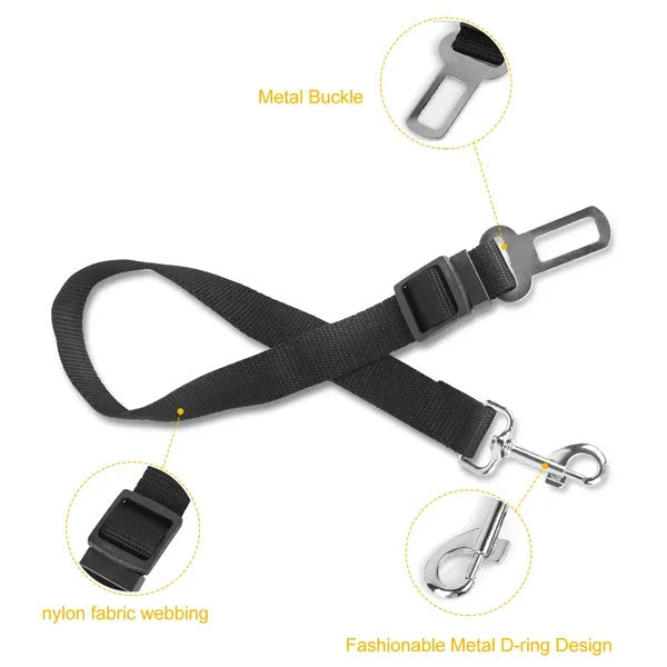 2Pcs Pet Dog Seat Belt Leash Adjustable Pet Dog Cat Safety Leads