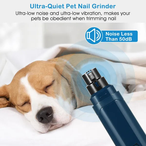 Dog Nail Grinder 2 Speeds Quiet USB Rechargeable Pet Nail Grinder