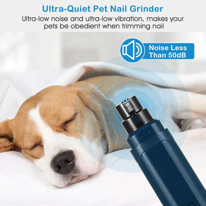 Dog Nail Grinder 2 Speeds Quiet USB Rechargeable Pet Nail Grinder