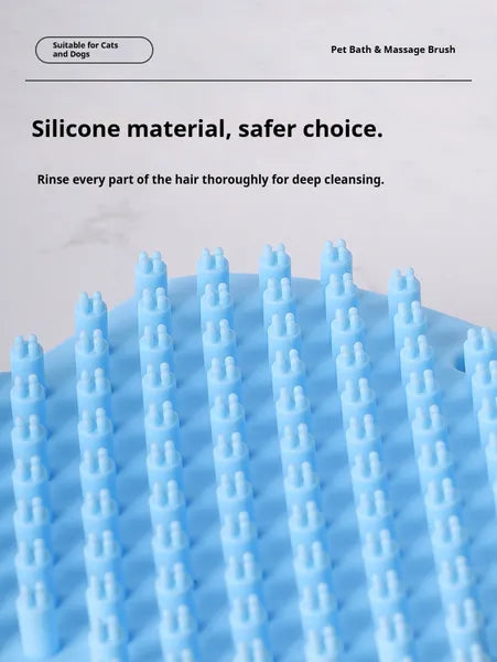 Dog Bath Brush,Pet Bath Comb Brush Soothing Massage Rubber Comb,Pet