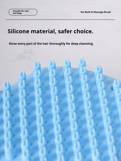 Dog Bath Brush,Pet Bath Comb Brush Soothing Massage Rubber Comb,Pet