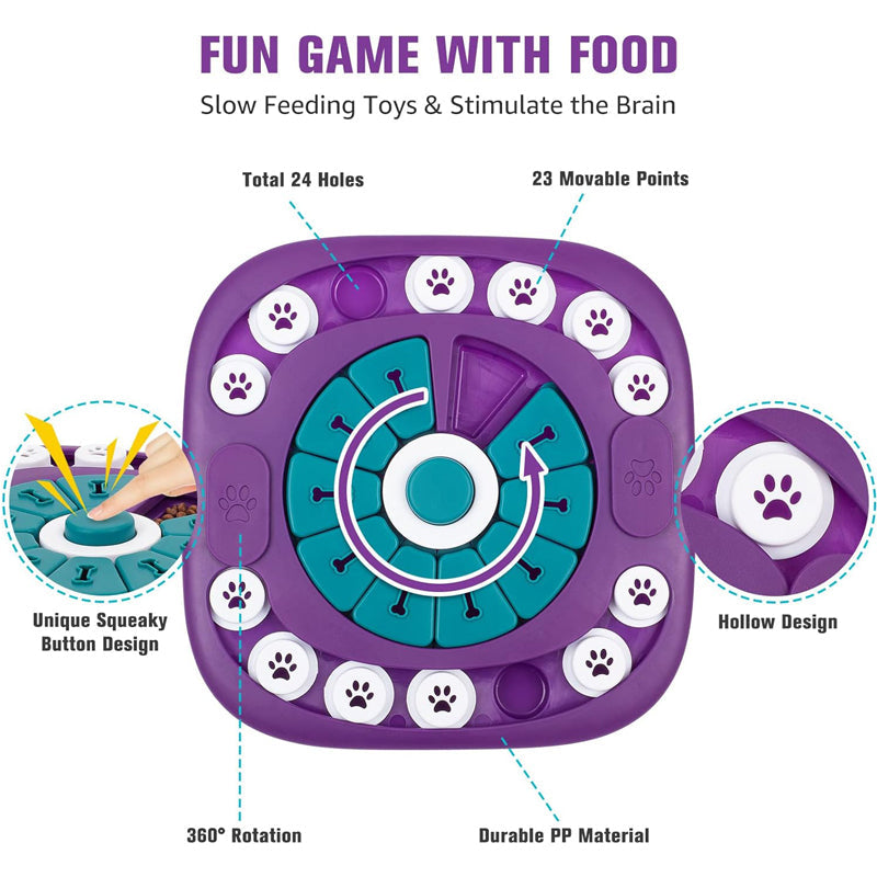 Dog Puzzle Toys, Interactive Treat Puzzle Dog Enrichment Toys For