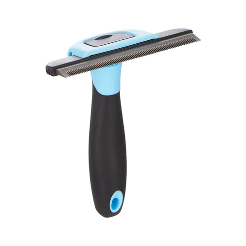 Dog Deshedding Tool Removes Loose Hair & Mats